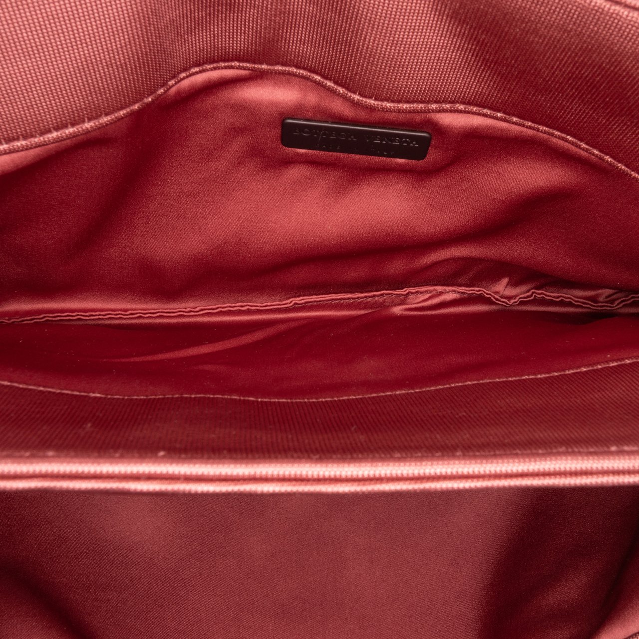 Bottega Veneta Canvas Intrecciato Buckle Flap Handbag Roze