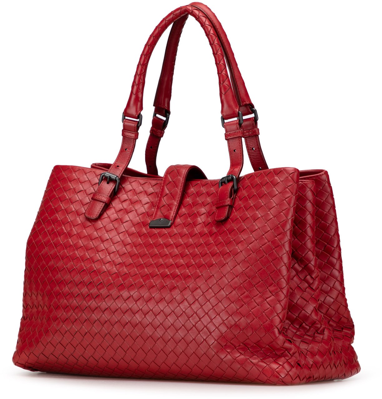 Bottega Veneta Medium Nappa Intrecciato Roma Tote Rood