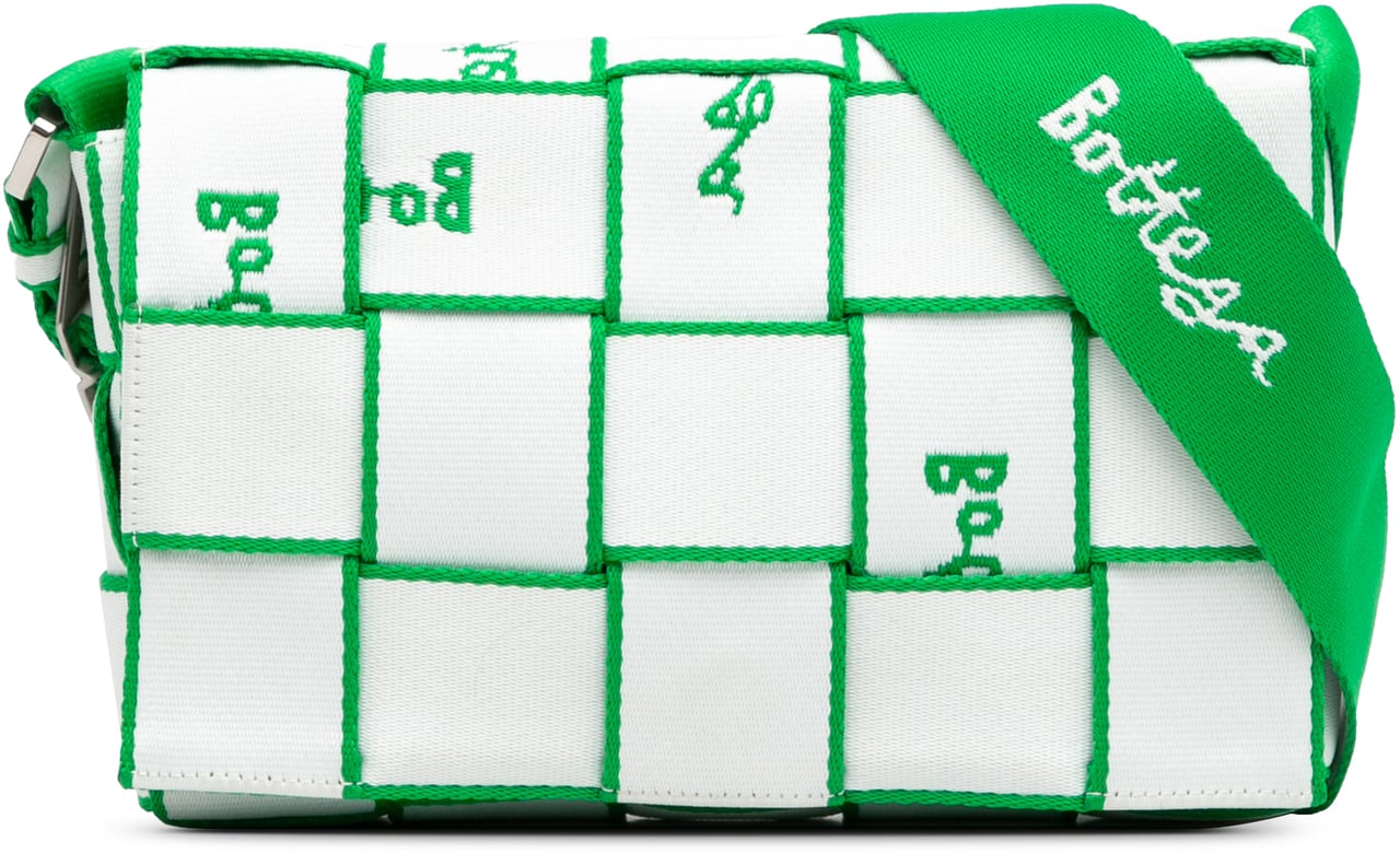 Bottega Veneta Canvas Intrecciato Webbing Cassette Crossbody Wit