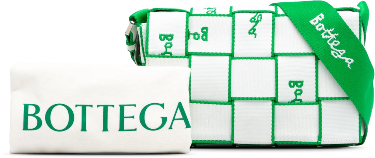 Bottega Veneta Canvas Intrecciato Webbing Cassette Crossbody Wit