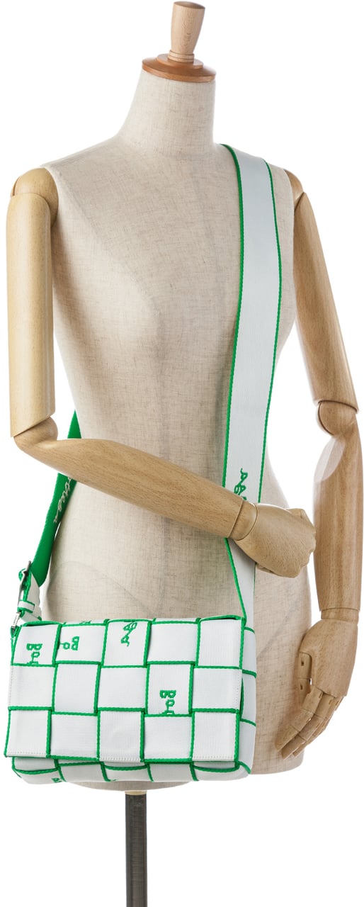 Bottega Veneta Canvas Intrecciato Webbing Cassette Crossbody Wit