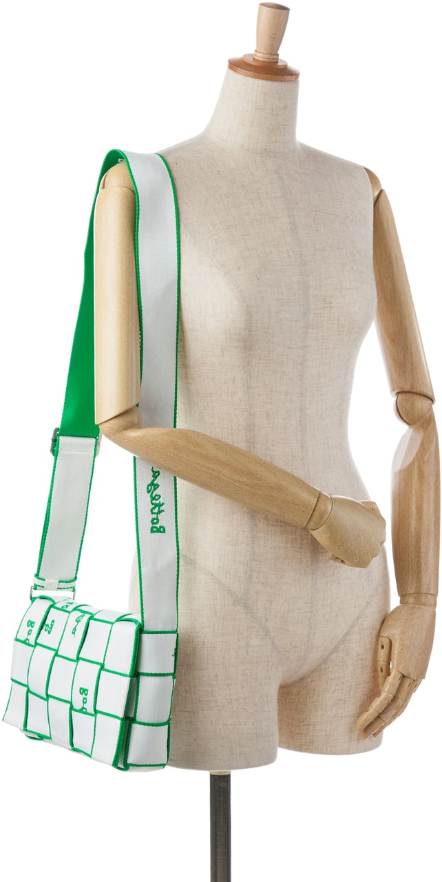 Bottega Veneta Canvas Intrecciato Webbing Cassette Crossbody Wit