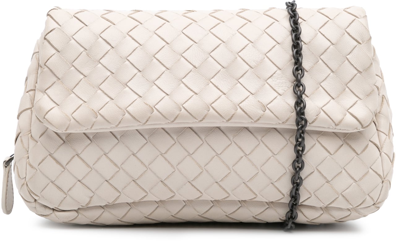 Bottega Veneta Mini Nappa Intrecciato Expandable Chain Flap Crossbody Wit