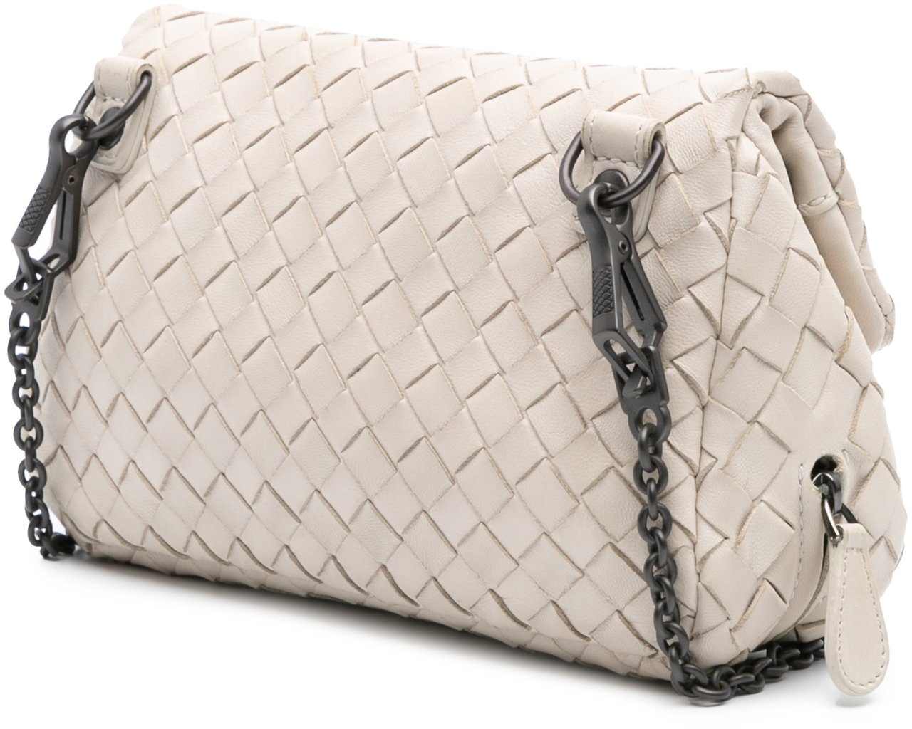 Bottega Veneta Mini Nappa Intrecciato Expandable Chain Flap Crossbody Wit