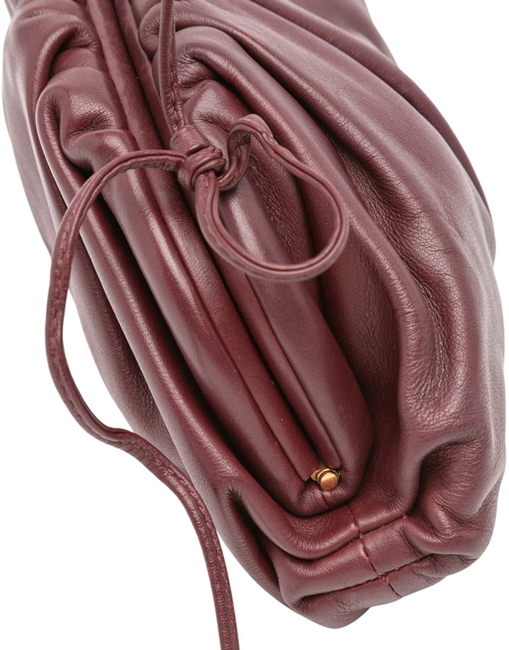 Bottega Veneta Lambskin The Mini Pouch Crossbody Rood