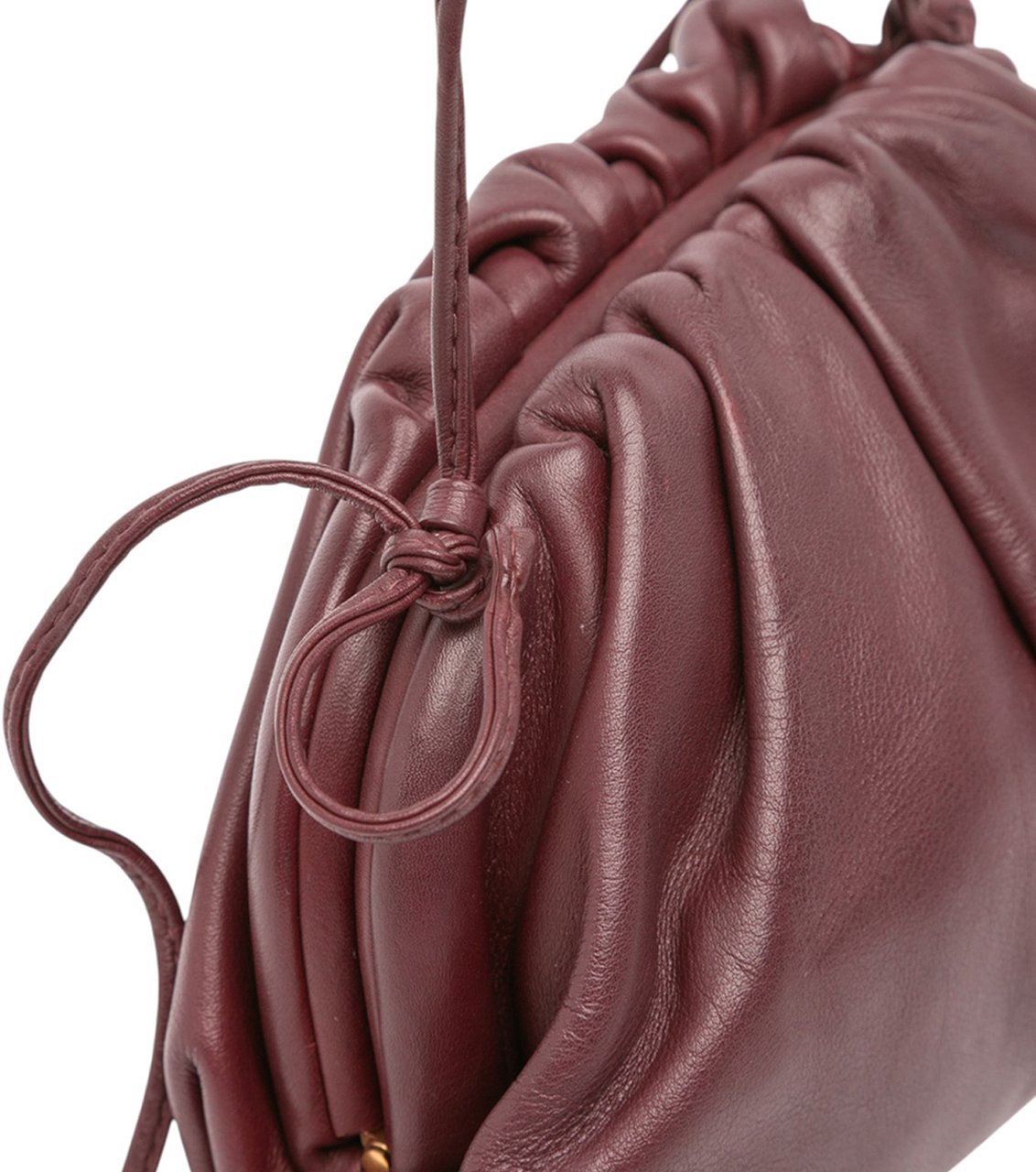 Bottega Veneta Lambskin The Mini Pouch Crossbody Rood