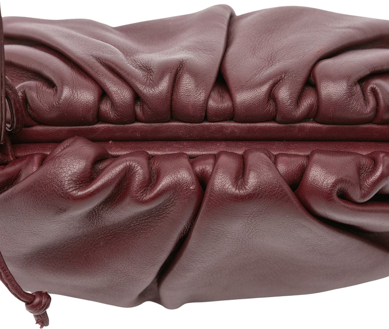 Bottega Veneta Lambskin The Mini Pouch Crossbody Rood