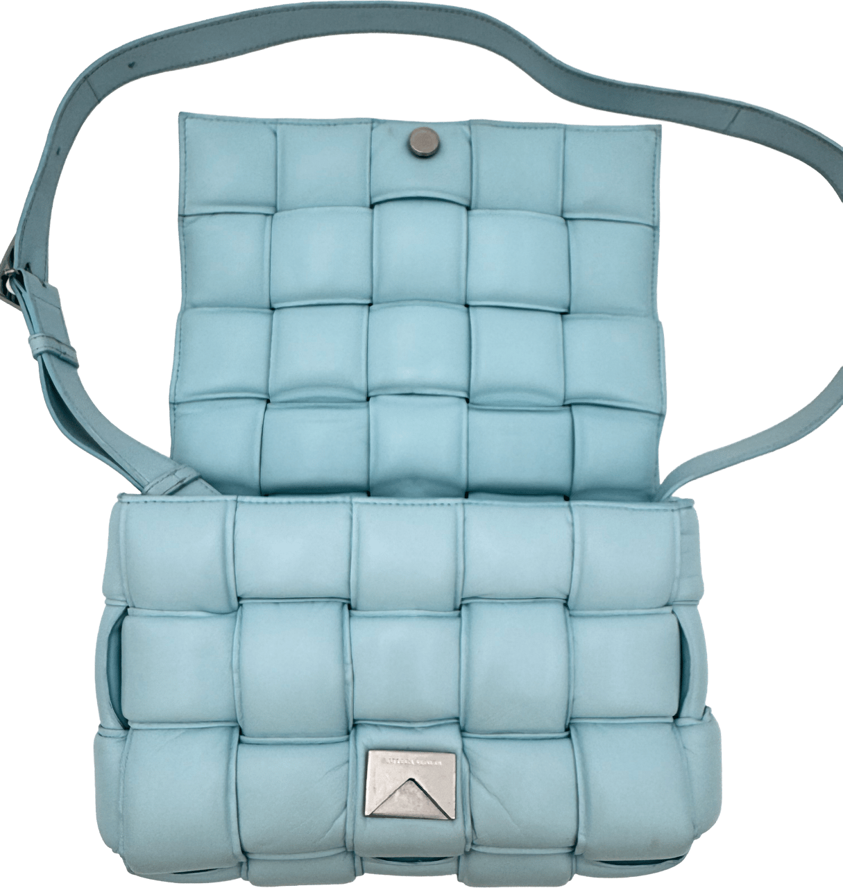 Bottega Veneta Bottega Veneta Padded Cassette - Light Blue Blauw
