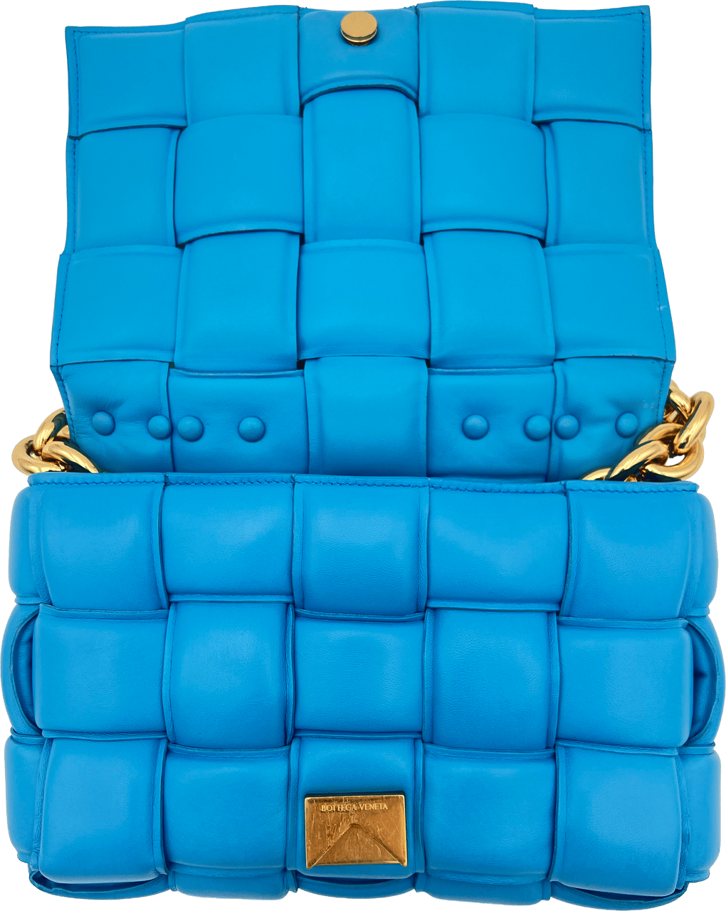 Bottega Veneta Bottega Veneta Padded Cassette Chain - Swimming Pool Blauw