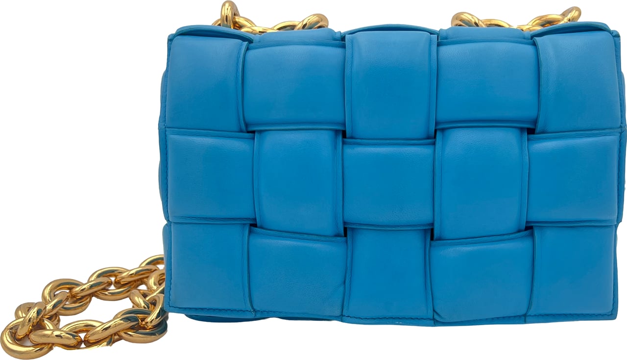 Bottega Veneta Bottega Veneta Padded Cassette Chain - Swimming Pool Blauw