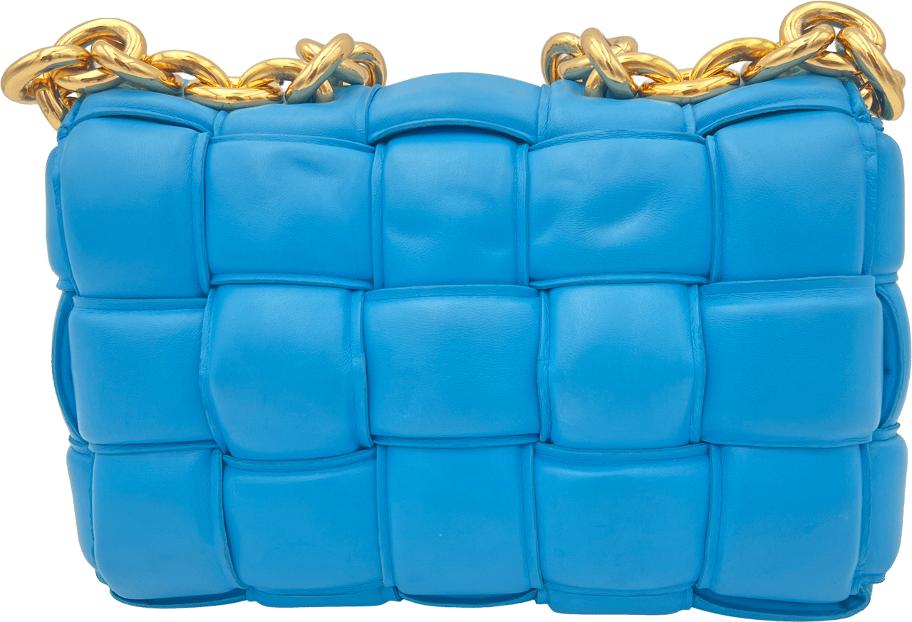 Bottega Veneta Bottega Veneta Padded Cassette Chain - Swimming Pool Blauw