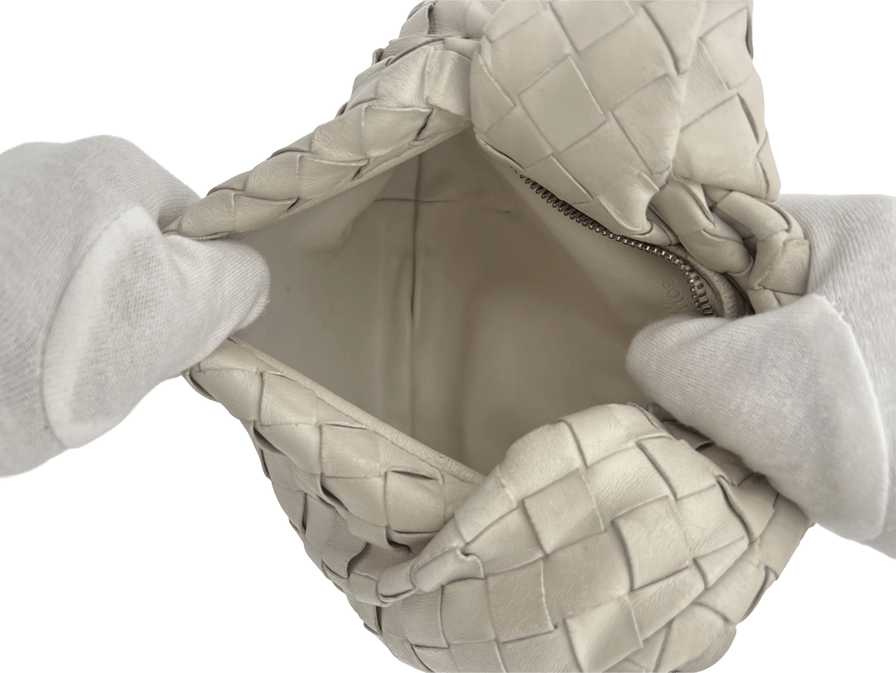 Bottega Veneta Bottega Veneta Mini Jodie - Off-White Wit