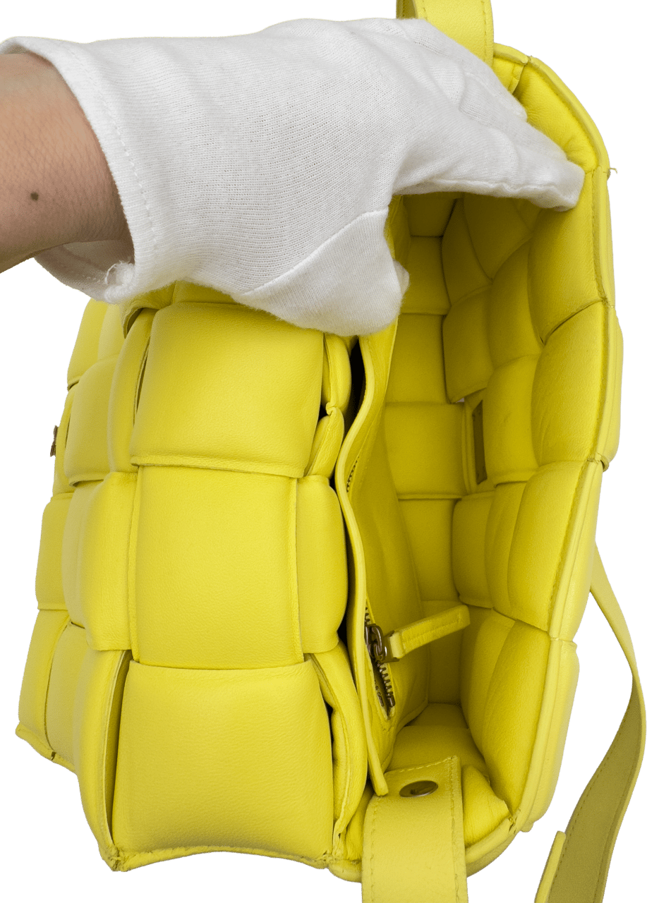 Bottega Veneta Bottega Veneta Padded Cassette - Light Yellow Geel
