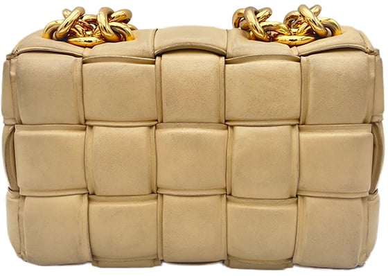 Bottega Veneta Padded Cassette Chain - Porridge Beige
