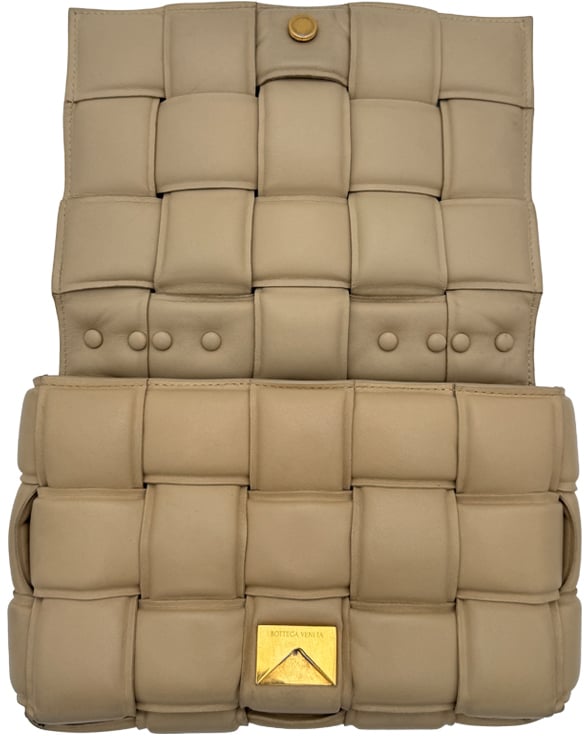 Bottega Veneta Padded Cassette Chain - Porridge Beige