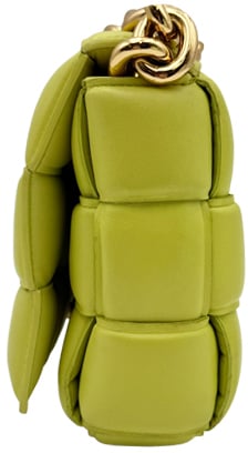Bottega Veneta Padded Cassette Chain - Lemongrass Groen