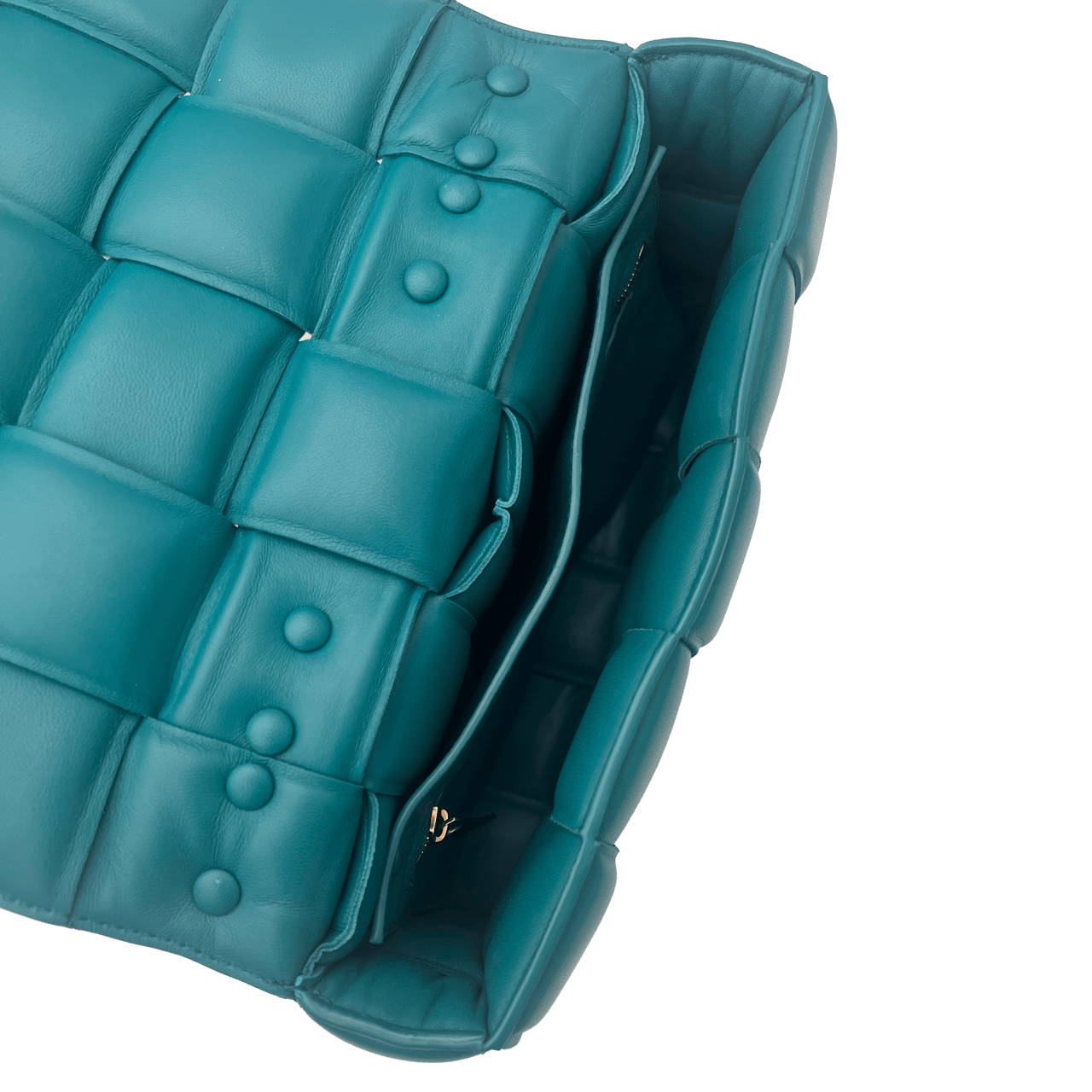 Bottega Veneta Bottega Veneta Padded Cassette Chain - Bluegreen Groen
