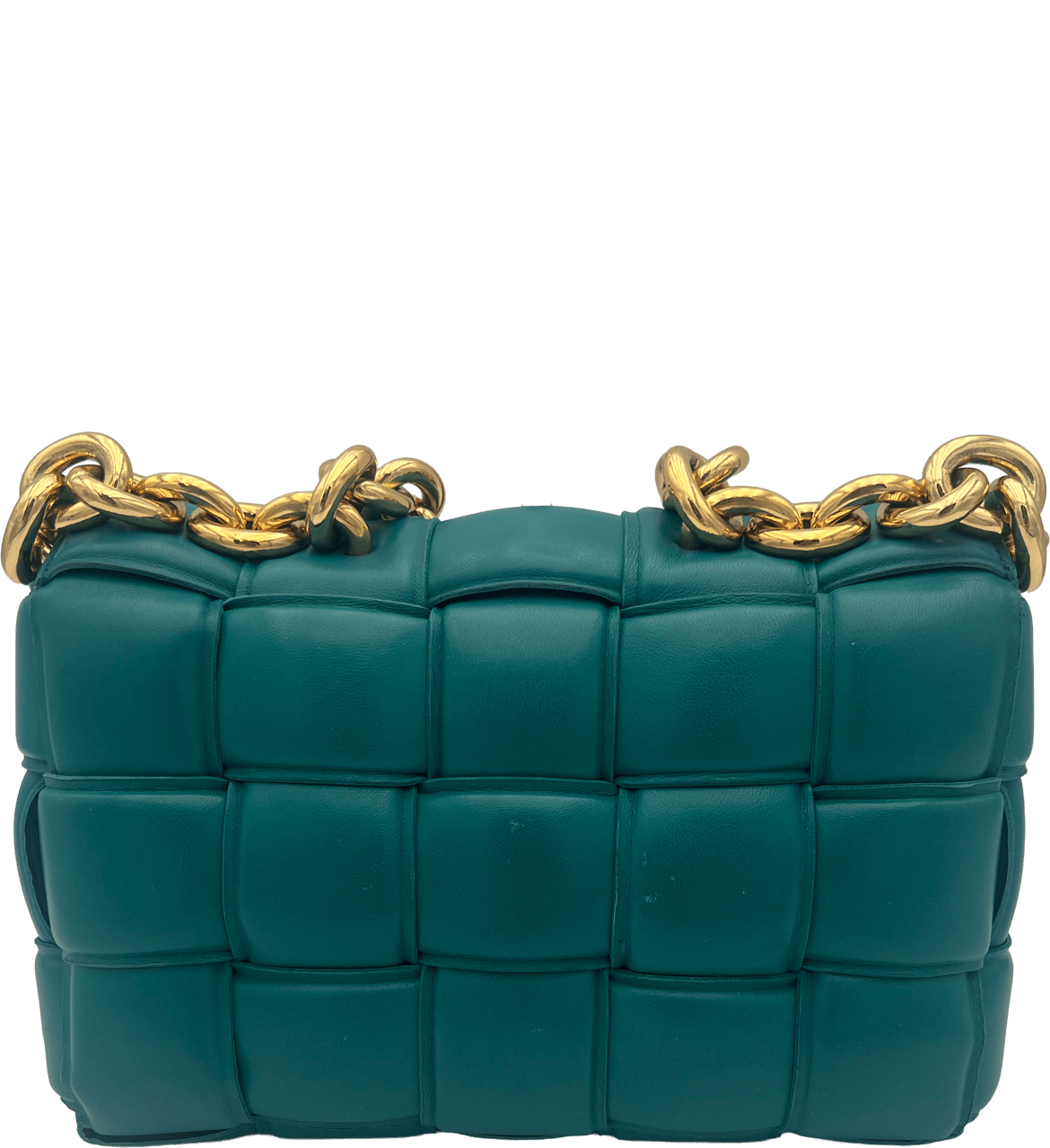 Bottega Veneta Bottega Veneta Padded Cassette Chain - Bluegreen Groen