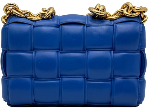 Bottega Veneta Bottega Veneta Padded Cassette Chain - Cobalt Blue Blauw