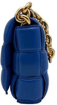 Bottega Veneta Bottega Veneta Padded Cassette Chain - Cobalt Blue Blauw