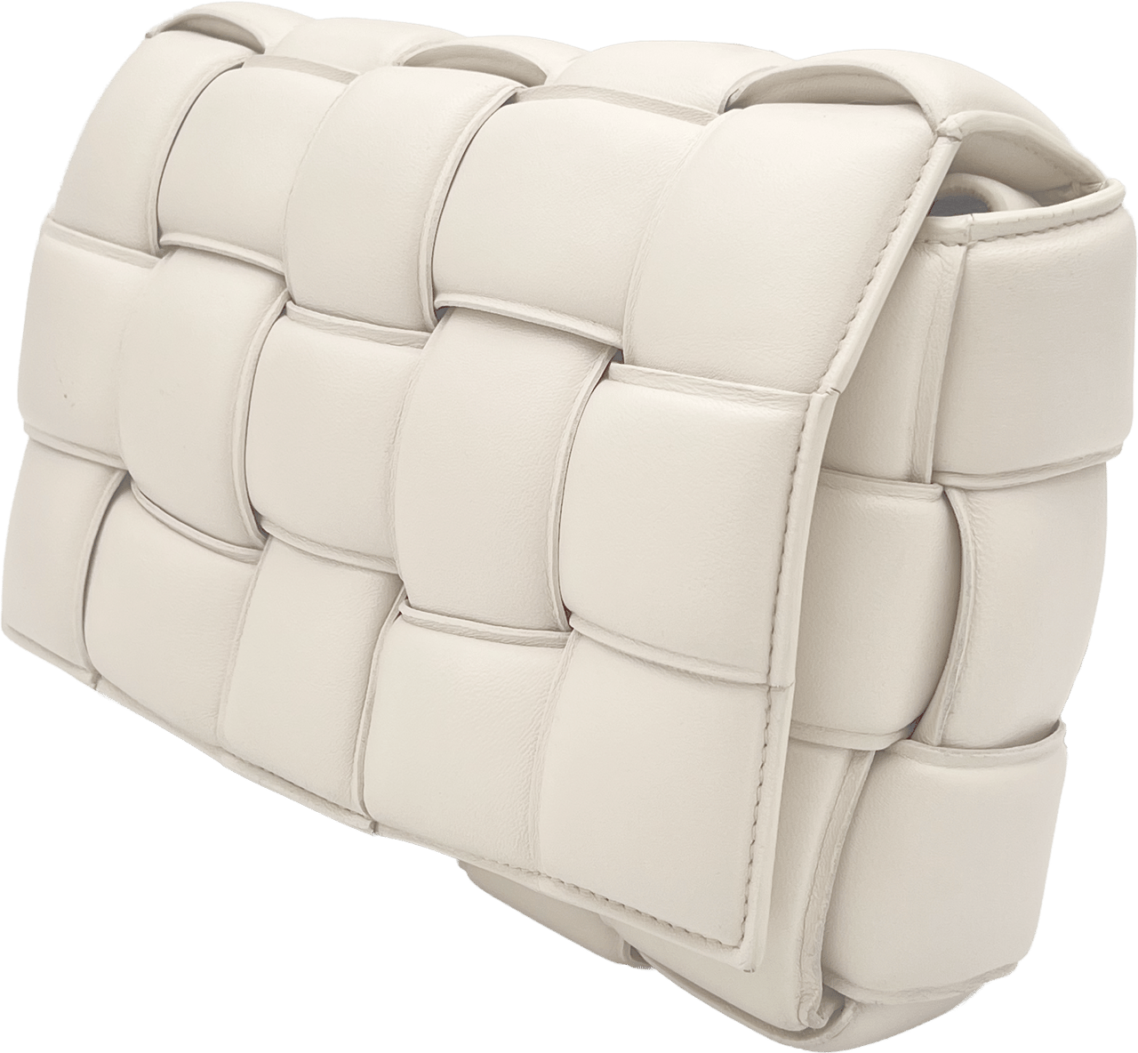 Bottega Veneta Bottega Veneta Padded Cassette - Off-White Wit