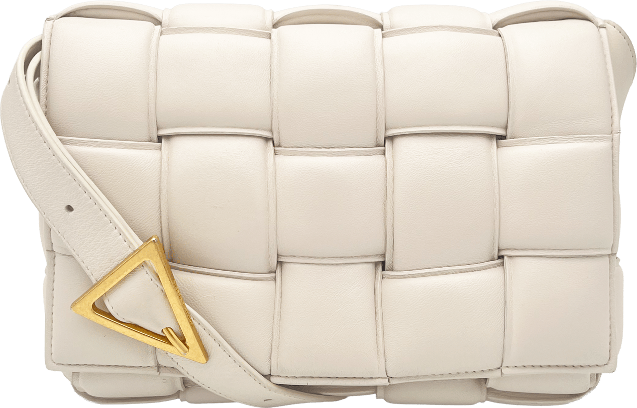 Bottega Veneta Bottega Veneta Padded Cassette - Off-White Wit