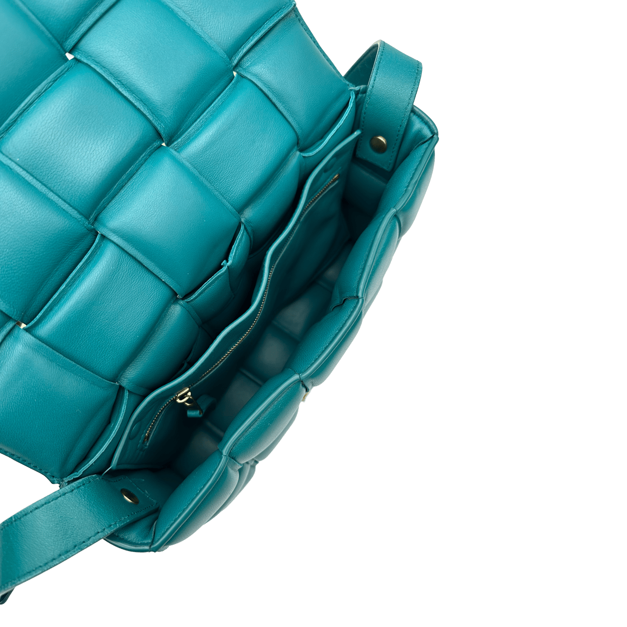 Bottega Veneta Bottega Veneta Padded Cassette - Bluegreen Groen
