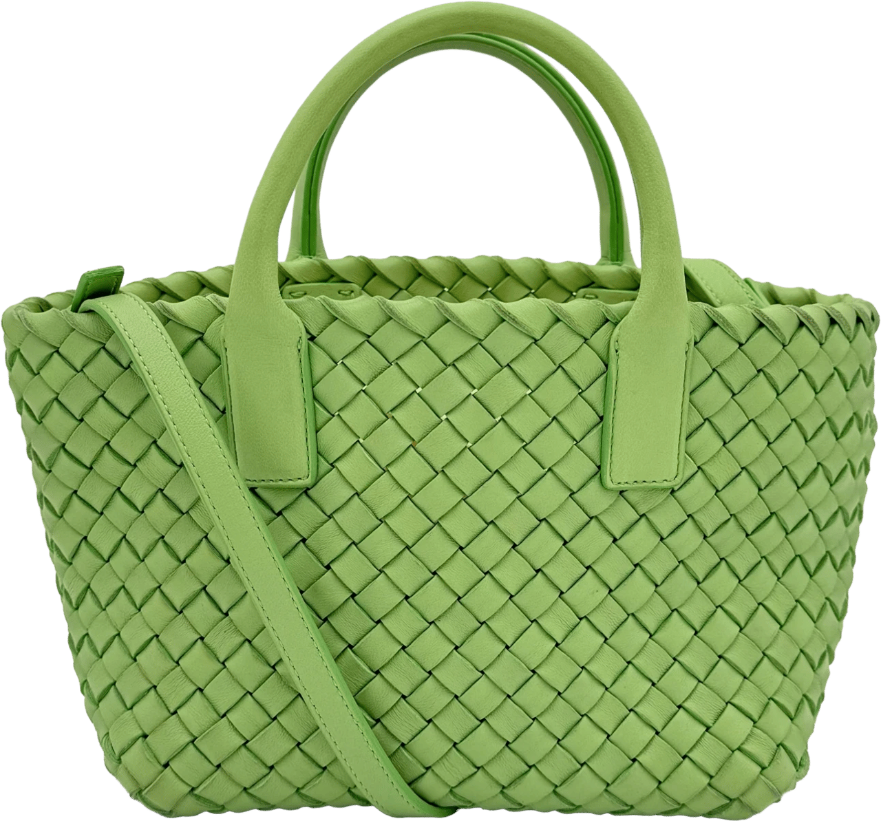 Bottega Veneta Bottega Veneta Mini Cabat - Green Groen