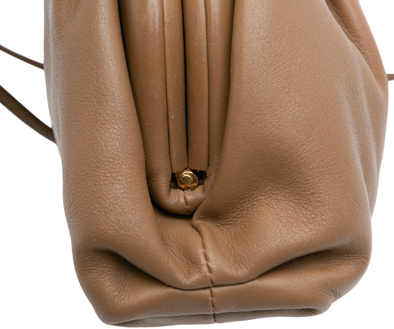 Bottega Veneta Lambskin The Mini Pouch Crossbody Bruin