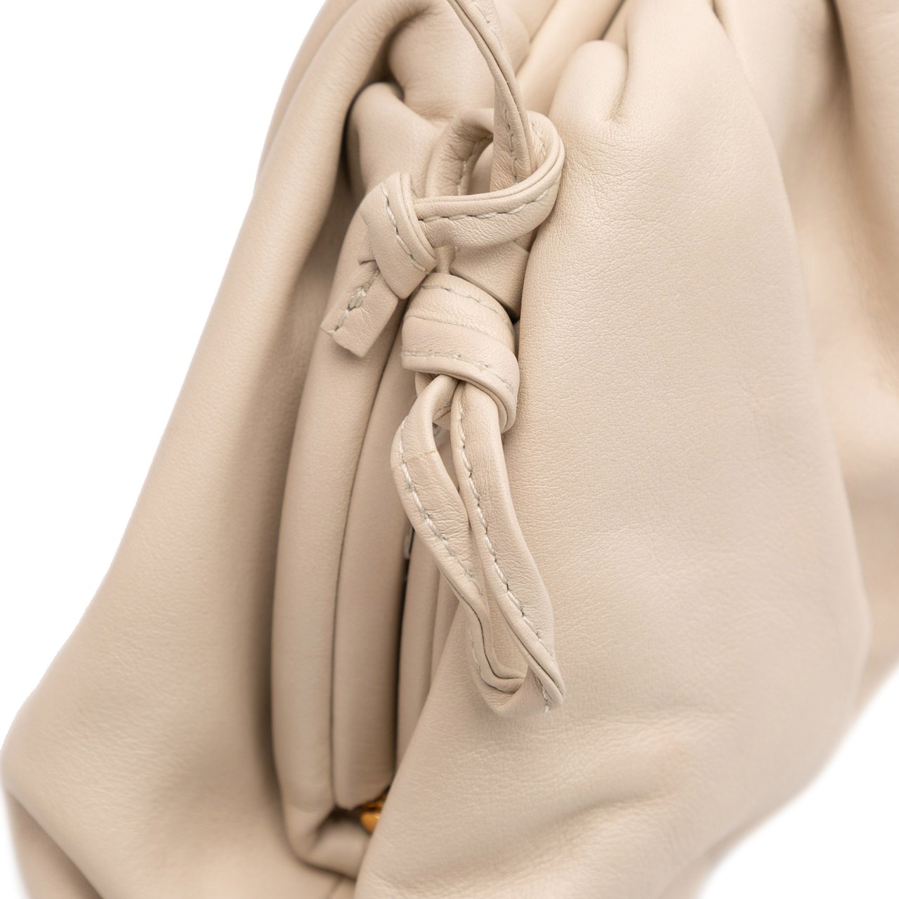 Bottega Veneta Lambskin The Mini Pouch Crossbody Wit