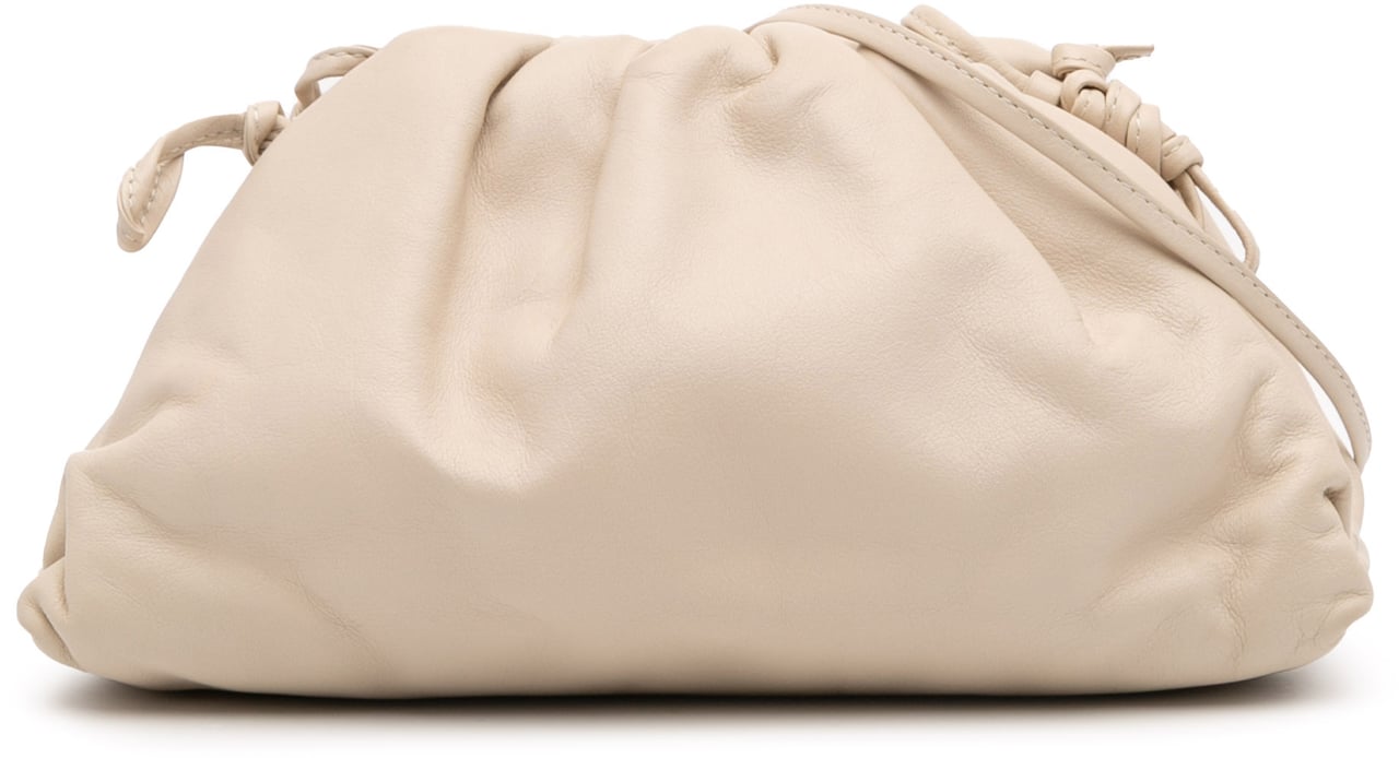 Bottega Veneta Lambskin The Mini Pouch Crossbody Wit