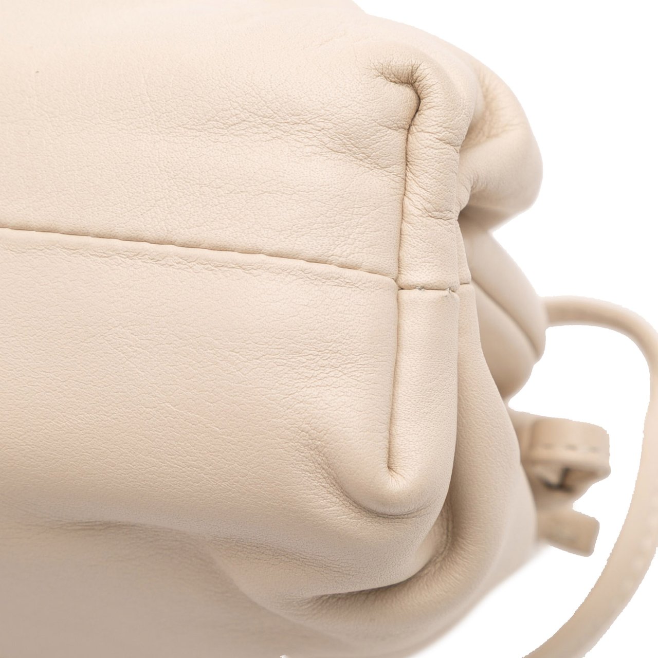 Bottega Veneta Lambskin The Mini Pouch Crossbody Wit