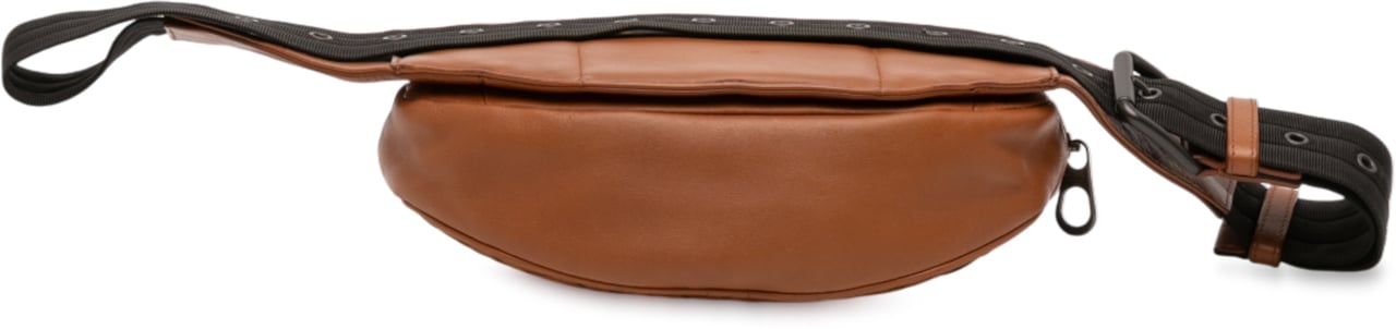 Bottega Veneta Nappa Intrecciato Belt Bag Bruin