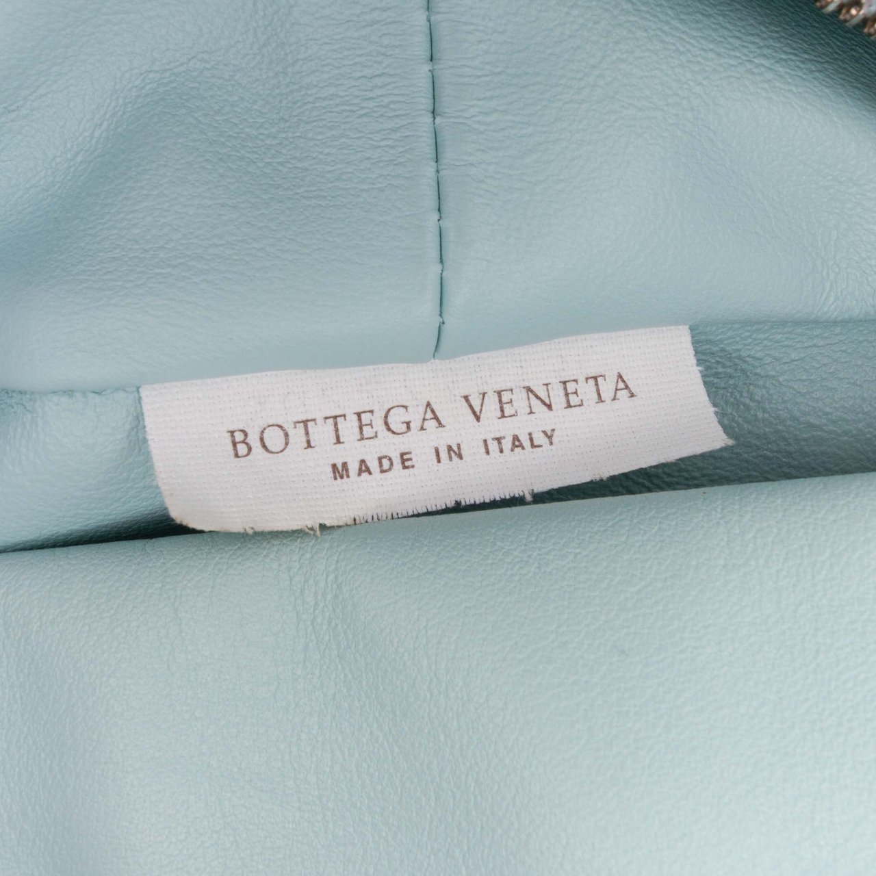 Bottega Veneta Mini Calfskin Double Knot Blauw