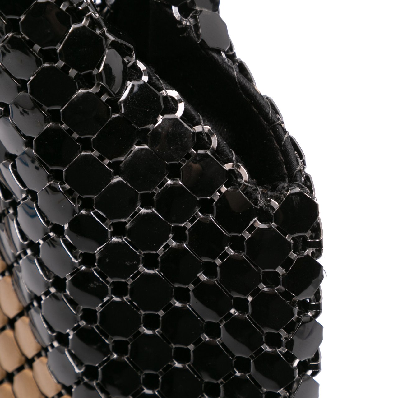 Bottega Veneta Brass Beaded Handbag Zwart