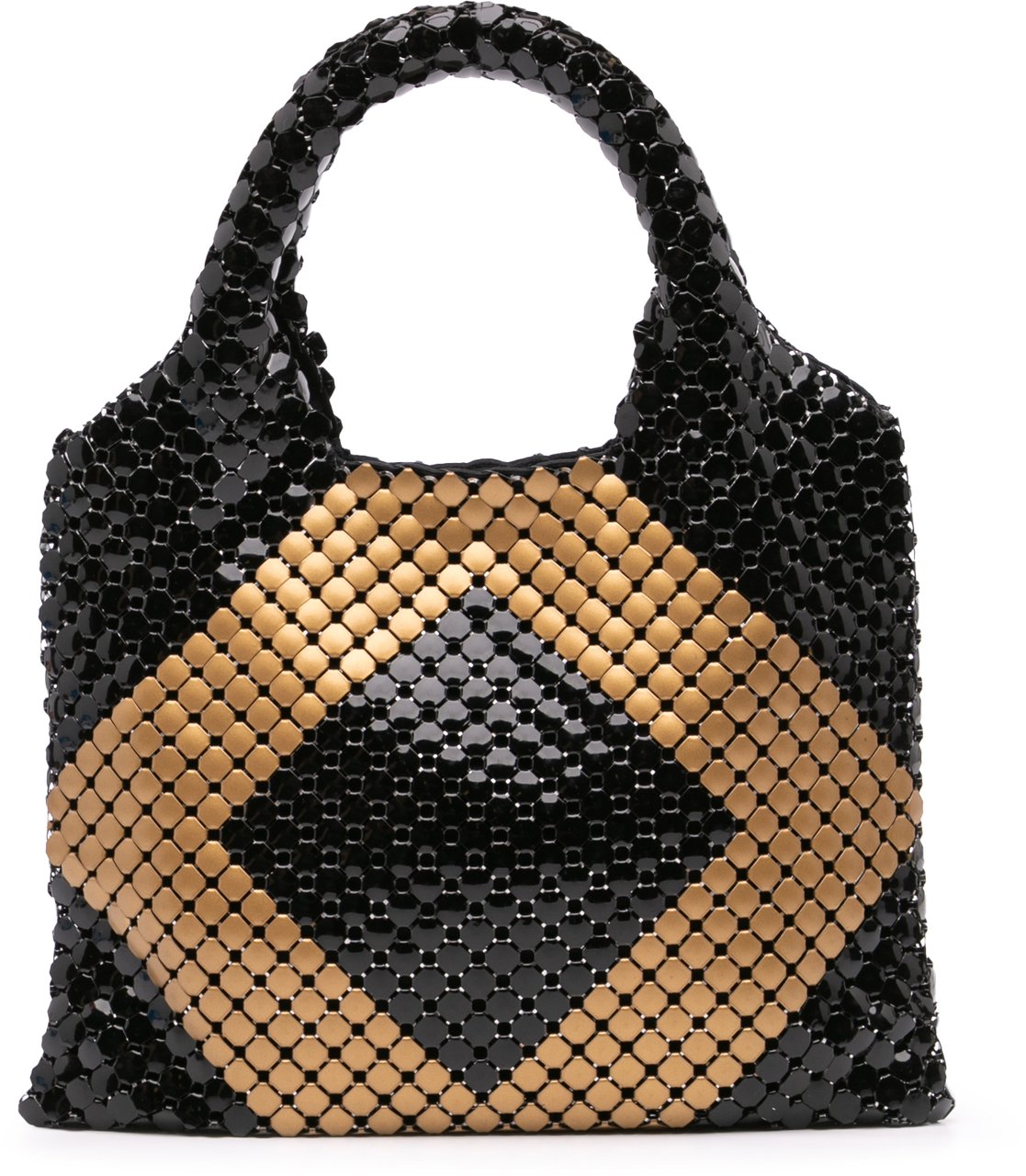 Bottega Veneta Brass Beaded Handbag Zwart