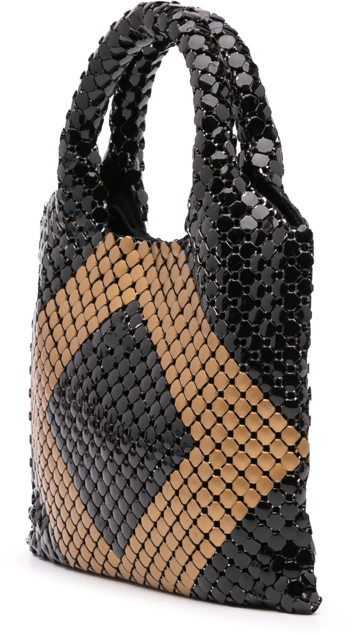 Bottega Veneta Brass Beaded Handbag Zwart