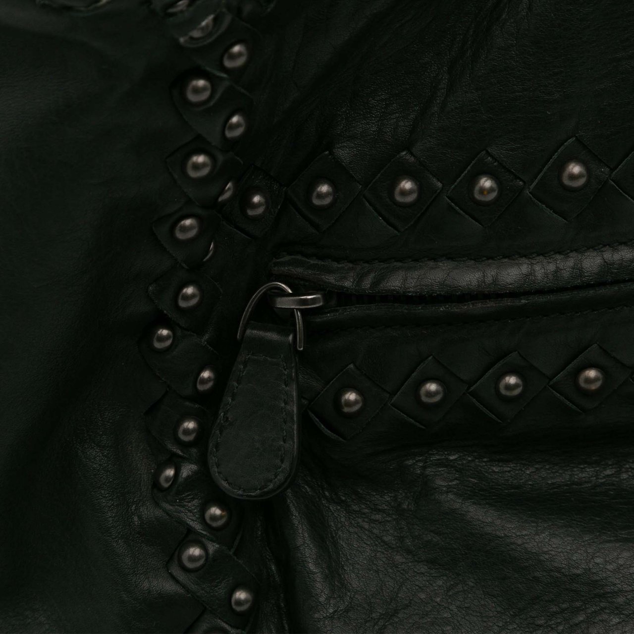 Bottega Veneta Studded Leather Tote Zwart