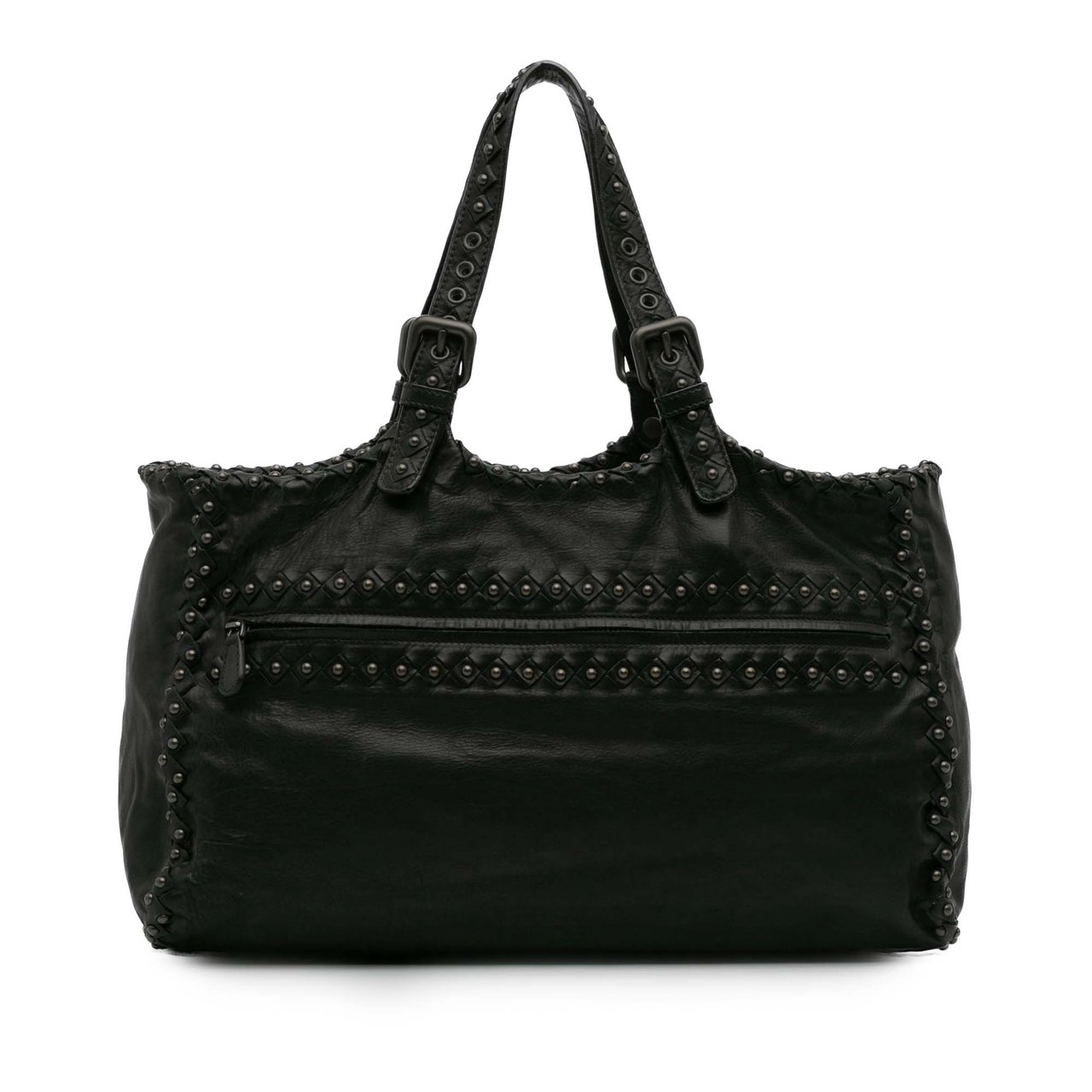 Bottega Veneta Studded Leather Tote Zwart