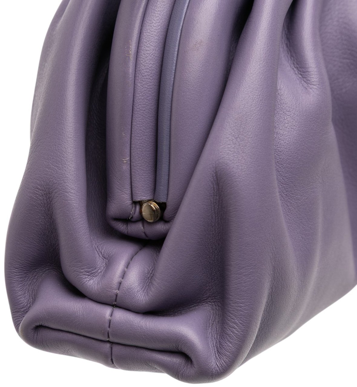 Bottega Veneta Lambskin The Mini Pouch Crossbody Paars