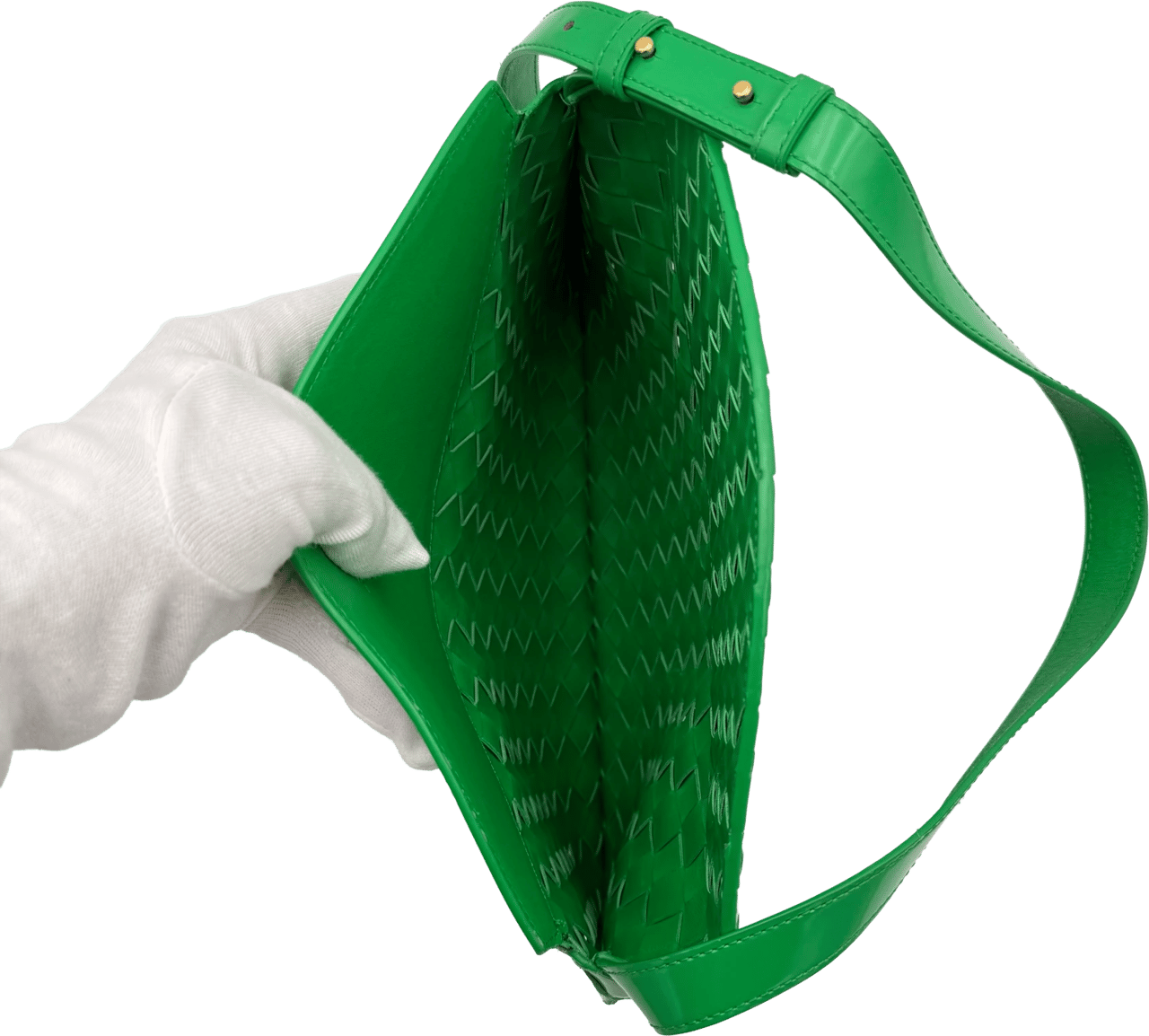 Bottega Veneta Bottega Veneta Flap Bag - Grass Groen