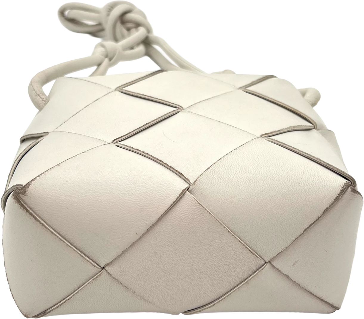 Bottega Veneta Bottega Veneta Mini Cassette - Off White Wit