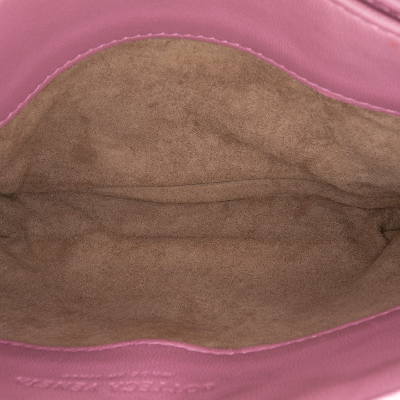 Bottega Veneta Baby Nappa Intrecciato Olimpia Crossbody Roze