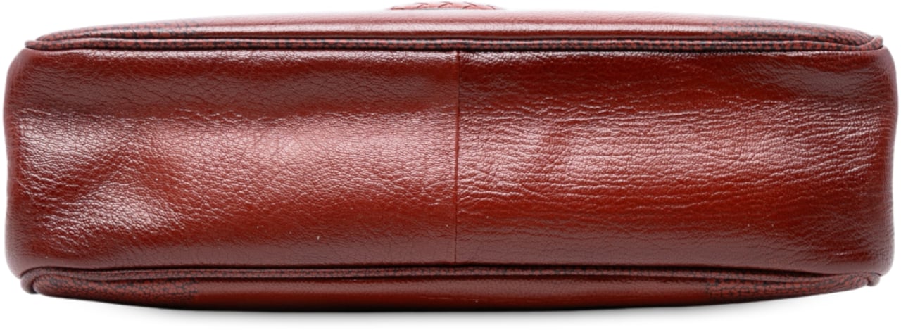 Bottega Veneta Leather Doctor Frame Handbag Rood