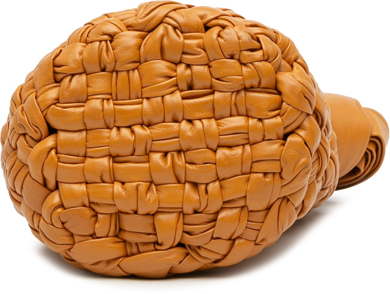 Bottega Veneta Small Calfskin Intreccio Kalimero Bucket Bag Bruin