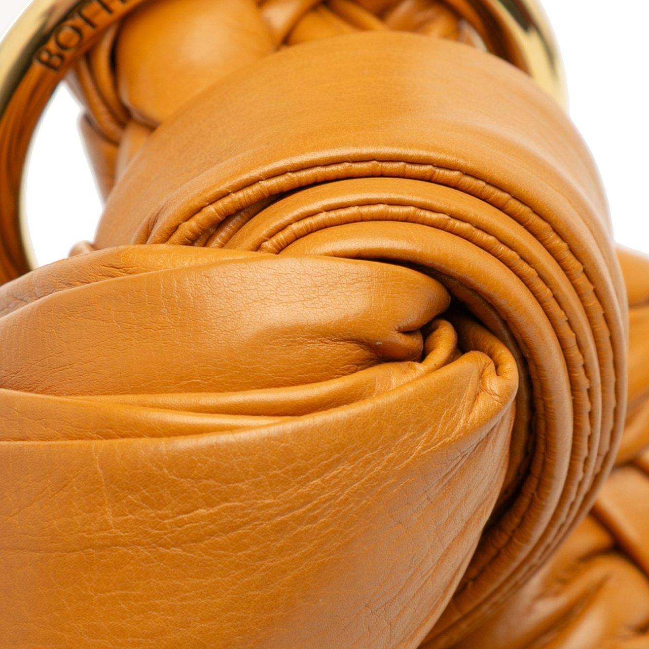 Bottega Veneta Small Calfskin Intreccio Kalimero Bucket Bag Bruin