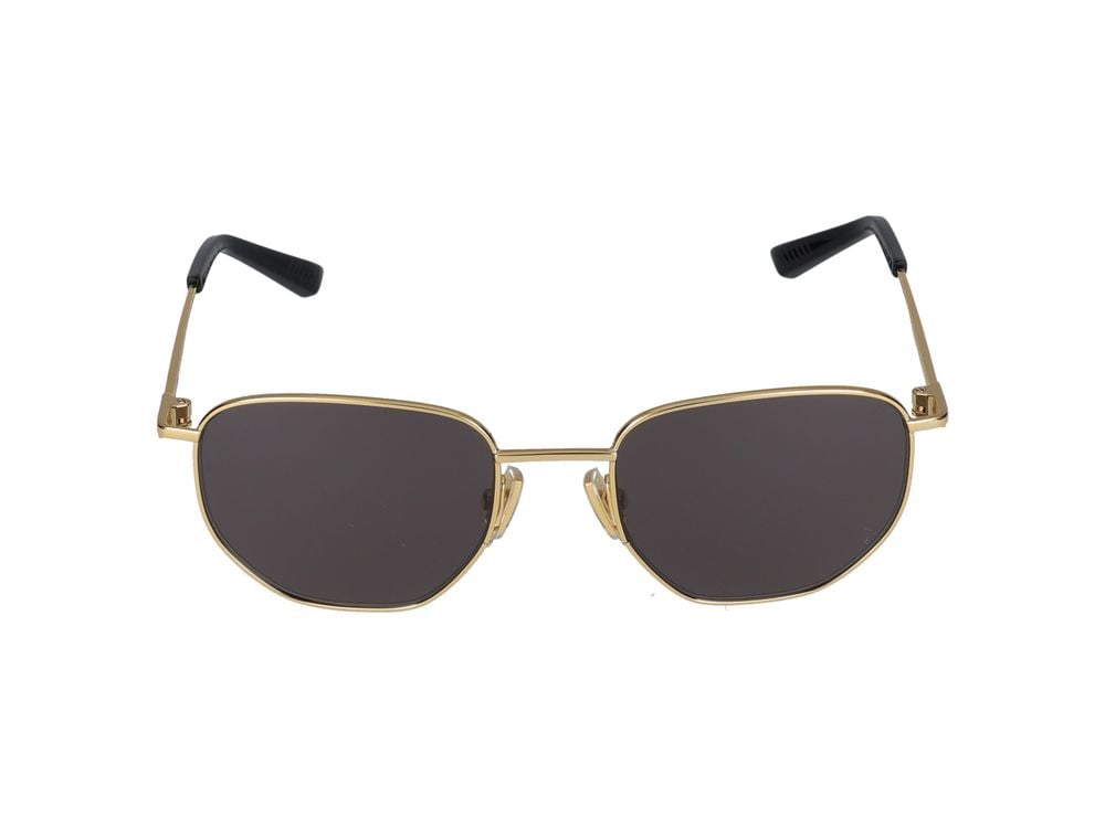 Bottega Veneta Sunglasses Bottega Veneta BV1301S 005 gold gold grey 52/19/145 Grijs