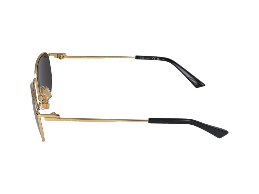 Bottega Veneta Sunglasses Bottega Veneta BV1301S 005 gold gold grey 52/19/145 Grijs