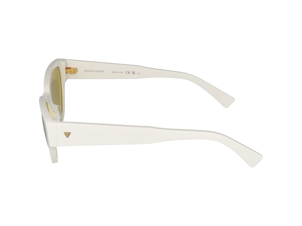 Bottega Veneta Sunglasses Bottega Veneta BV1319S 004 White White Yellow 56/15/145 Groen