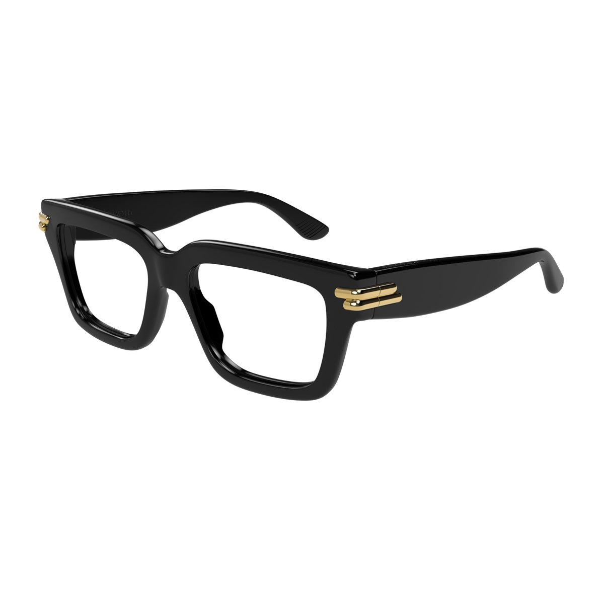 Bottega Veneta Eyeglasses BV1324O 001 Black Black Transpare 53/17/140 Zwart